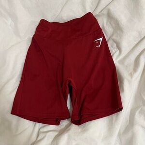 Gymshark Sculpt High-Rise Red Bike Shorts